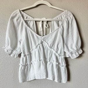 Kirious Cropped Top Coquette Milkmaid